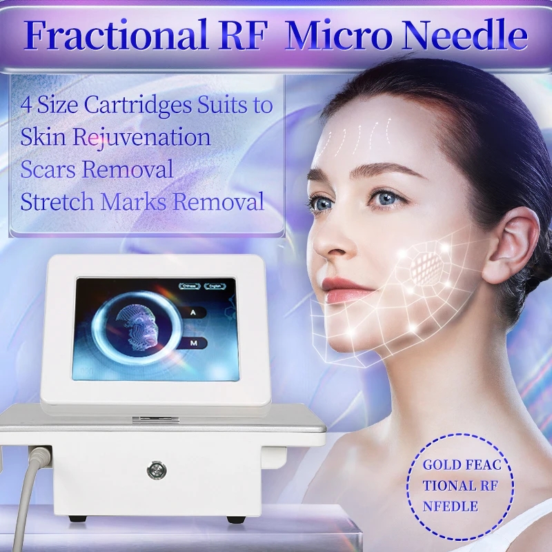 

Multi-Functional Beauty Equipment 2023 Gold Micro Needle Machine Radio Frequency Microneedle Fractiona Fractional Microneedle Machine Face Body Lift