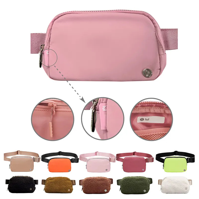 Sac de ceinture de luxe partout Lulu Fanny Pack Designer Bum Chest Yoga Sac Bumbag Nylon Femmes Hommes Épaule Cross Body Taille Sacs Sling Sacs à