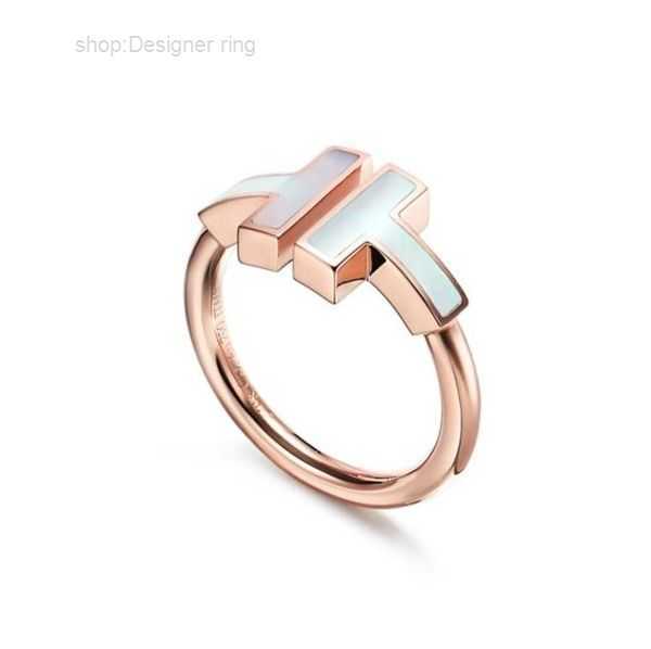

Band Rings Multi Style Mother of Pearl and Diamonds Promise for Women Men Luxury Brand t Open Fashion Valentines Day Gift Gold Rose Silver 1 HH9D