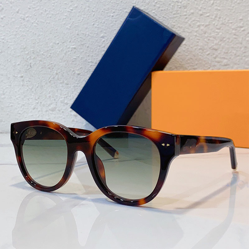 Monogram Round Sunglasses Designer Sunglasses High quality mens and womens board frame Gradient Lunettes casual vacation outdoor available in ori-image-919200690