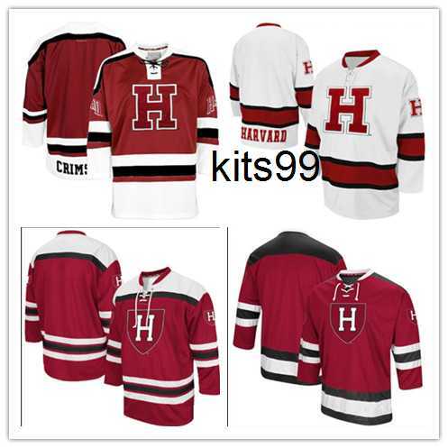 

Custom Men's Harvard Crimson Colosseum Mr. Plow Hockey Jersey Embroidery Stitched Any Name Any Number S-3XL