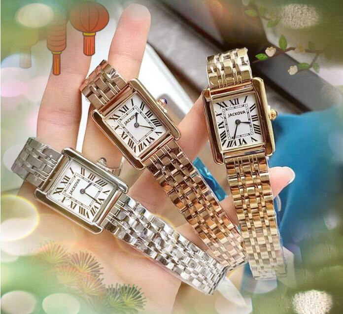 

Popular fashion women quartz watches stainless steel square roman tank series top brand relogio feminino elegant tank-must-design lady clock Montres de luxe gifts, As pic