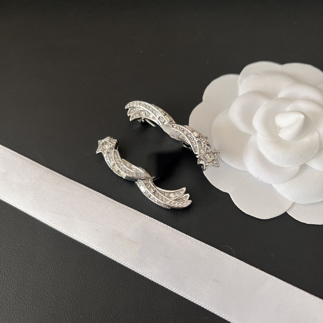 

2color Brand Luxury 18K Gold Plated Brooch Party Gift Designer Unisex Stainless Steel Badge Lapel Brooch Fashion Accessories D143