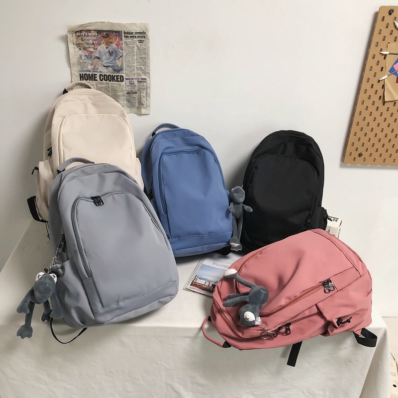 

2023 Newlulus bag Japanese Student Backpack Men's and Women's Hong Kong Fashion Trend Nylon High School Students College Students