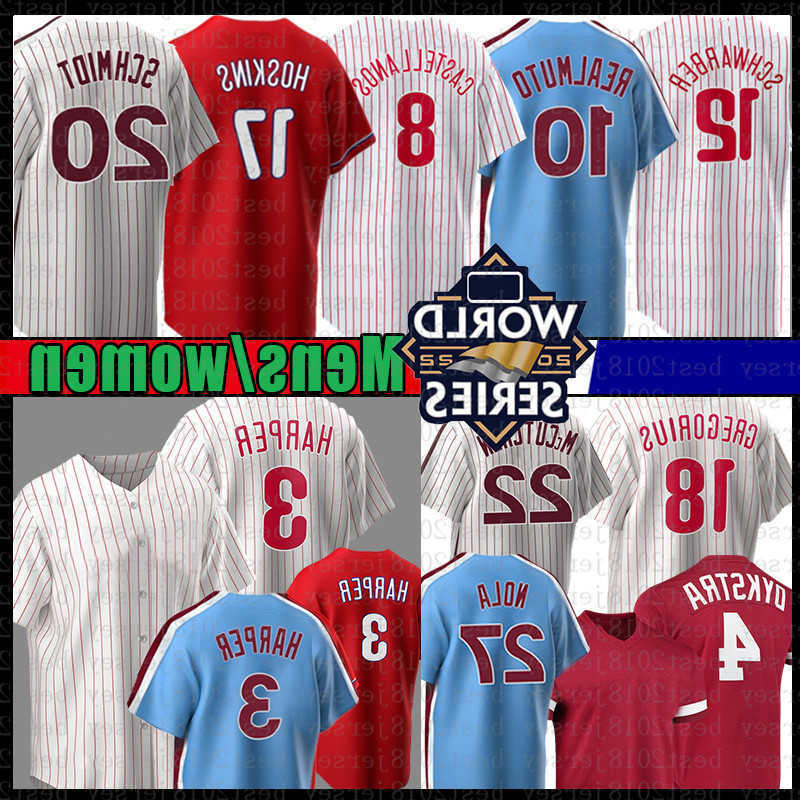 

Philadelphia 3 Baseball Jersey Bryce JTRe almutoHa rperNi ckCa stellanosKy leSc hwarberMi keSc hmidtDi diGr egoriusAl ecBo hmMa ttVi erlingrh ysho sk, Mens(feichengren)