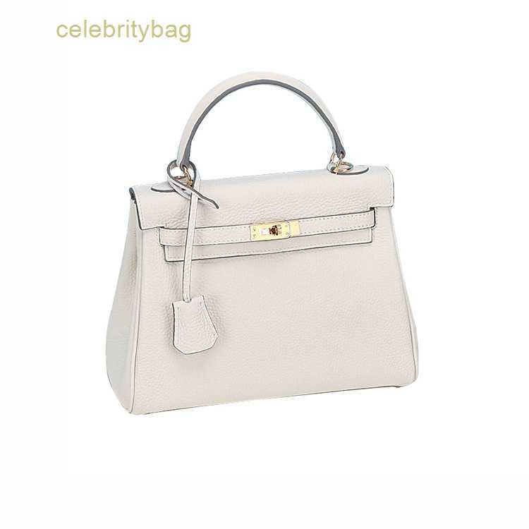 

Designer Kellies Handbags Hemres Women's New Genuine Leather Bag Lychee Pattern Fashion Crossbody High Class Ladies has logo HQJN, 25cm milkshake white
