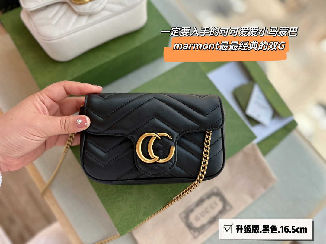 

Designer bags handbag Cross body bag Women Fashion Shoulder Bags Marmont Classic tote Luxuries Genuine Leather With Serial Number 2023 new, Cream