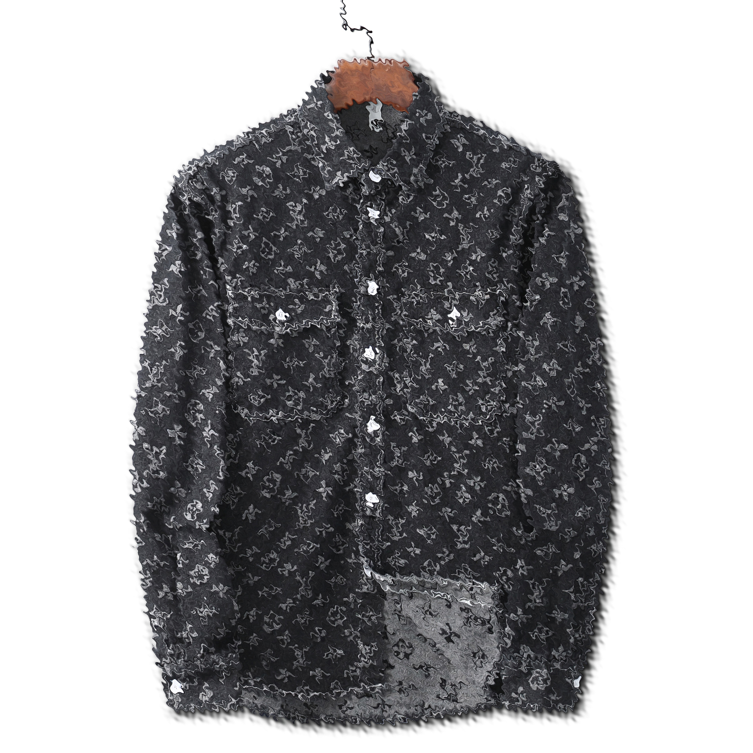 

2023 Designers Coats Denim Jackets Men Women Jacquard letter colpus front pocket paris Lapel Neck black M-3XL