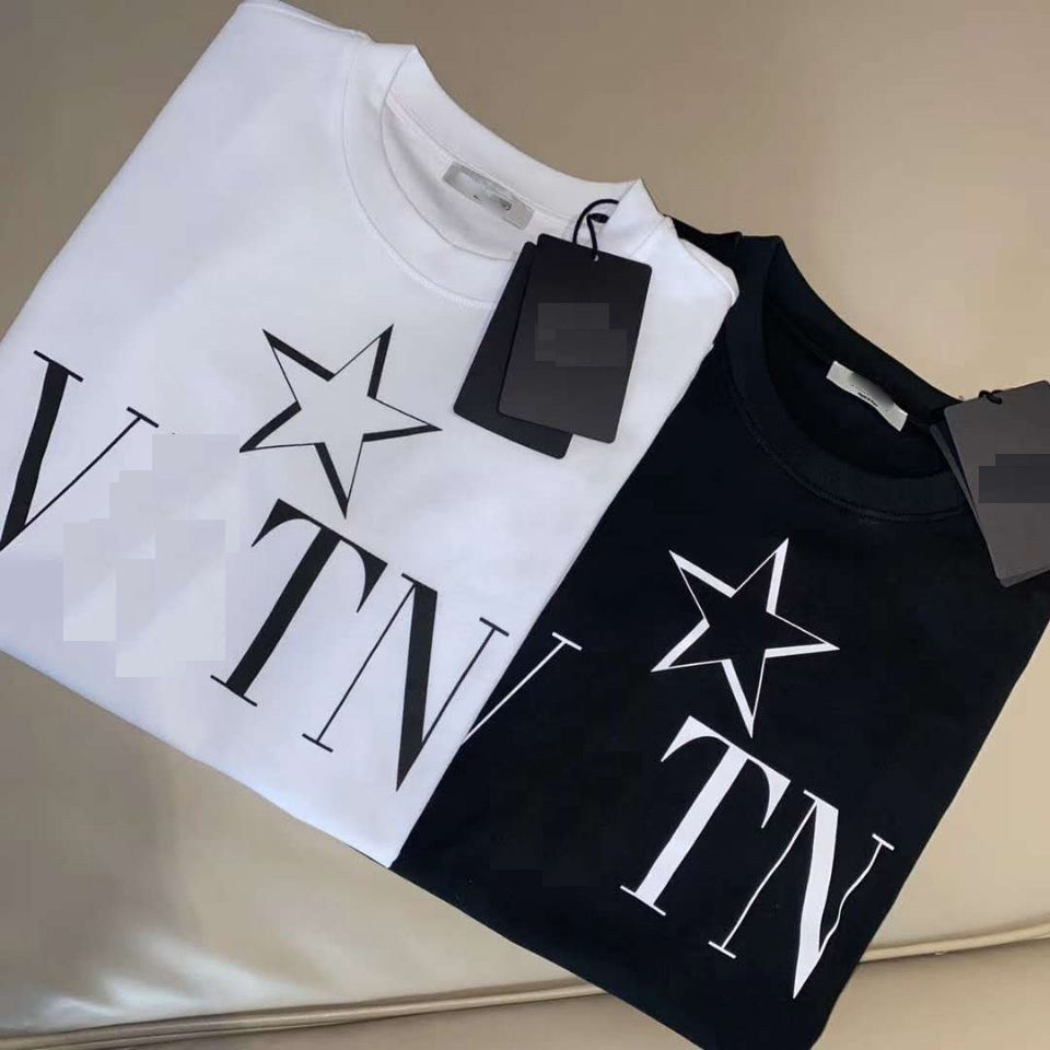 

Summer Mens T Shirts Women Designers Loose Tees Fashion Brands Tops Mans Polos Casual Shirt Luxurys Clothing Street Shorts Sleeve Clothes Tshirts, White