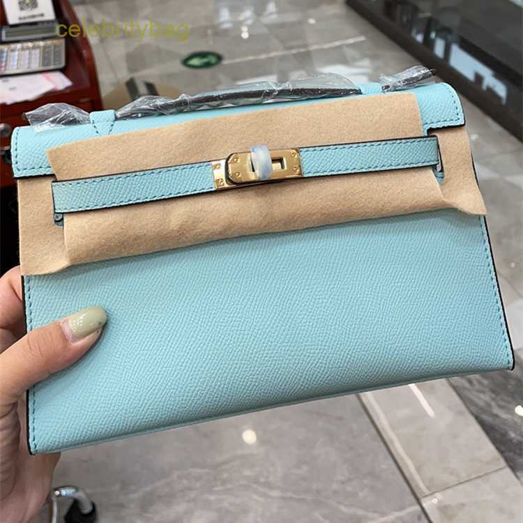 

Designer Kellies Handbags Hemres Bag 2023 New Women's First Generation Cow Leather Palm Pattern Handheld One Shoulder Crossbody Fashion has logo YA66, Yellow9