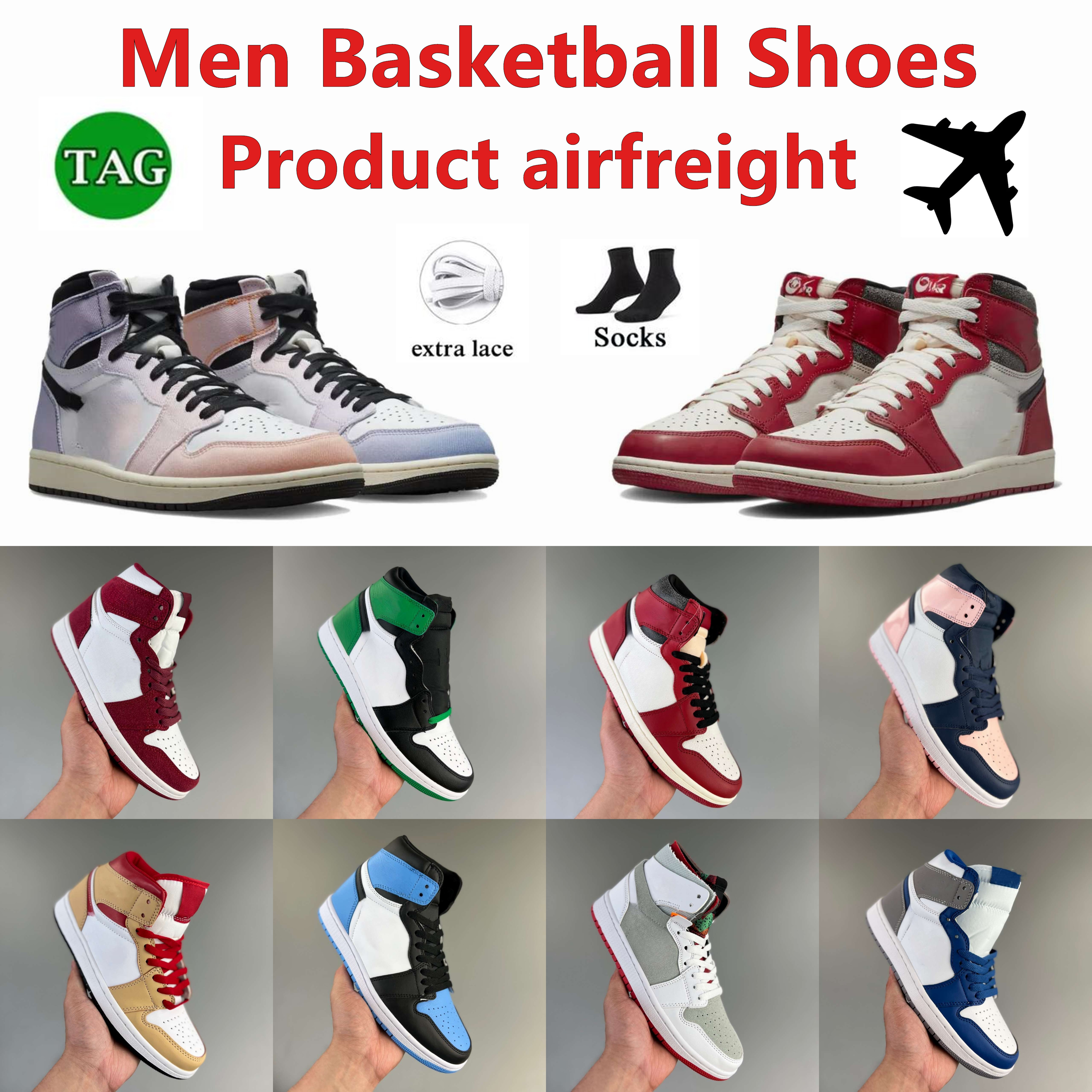 

New Jumpman 1 1s Basketball Shoes Men Women Black White Heritage Bred Patent University Blue Hype Royal Dark Mocha Shadow Mens Trainer Sports Sneakers shoe, As shown in the figure