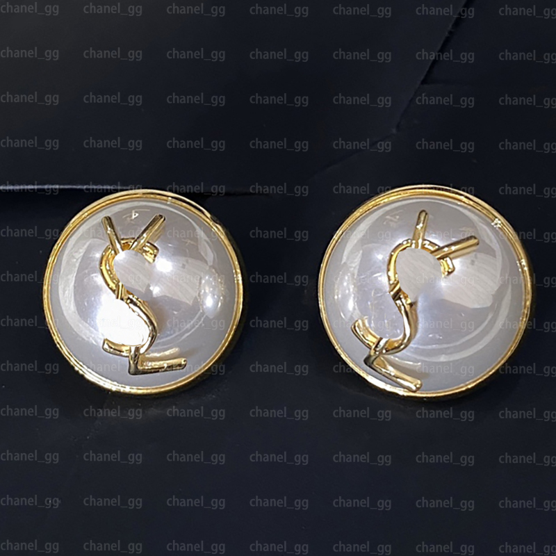 

Diamond Stud Earrings Designer Jewelry Fashion Silver Earring For Lady Women Party Studs Hoops Wedding Engagement For Bride Box 128