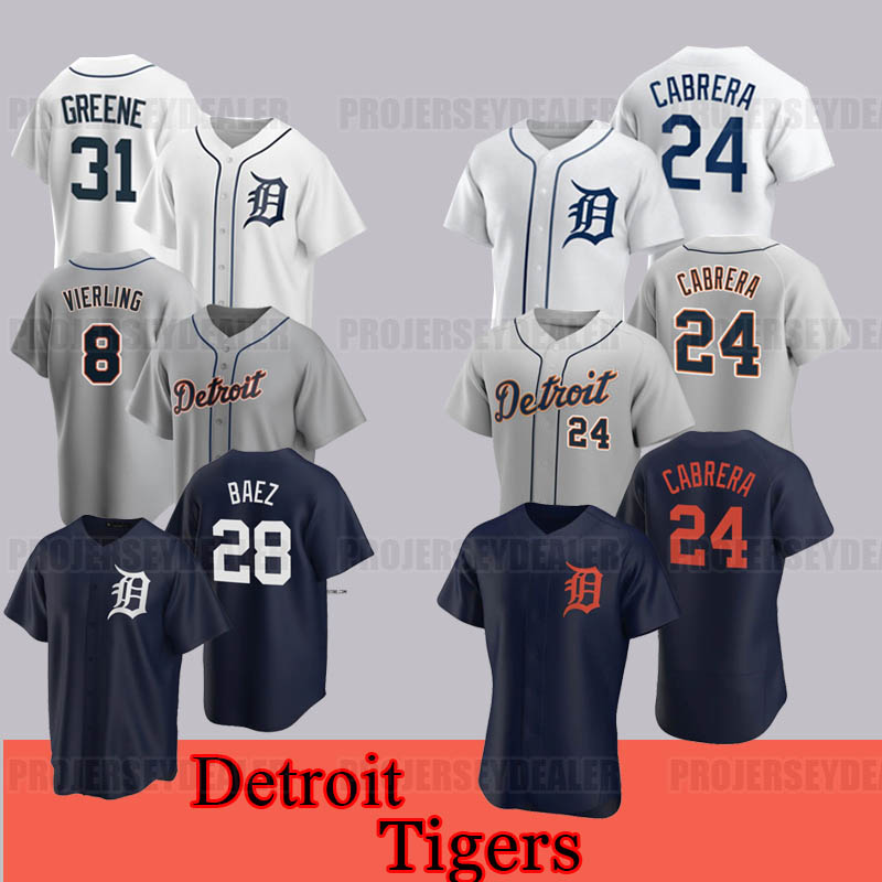 

Miguel Cabrera 2023 Tigers Jersey Matt Vierling Javier Baez Jake Rogers Riley Greene Spencer Torkelson Eric Haase Austin Meadows Zach McKinstry Detroits Maton, Navy 1 womens s-2xl