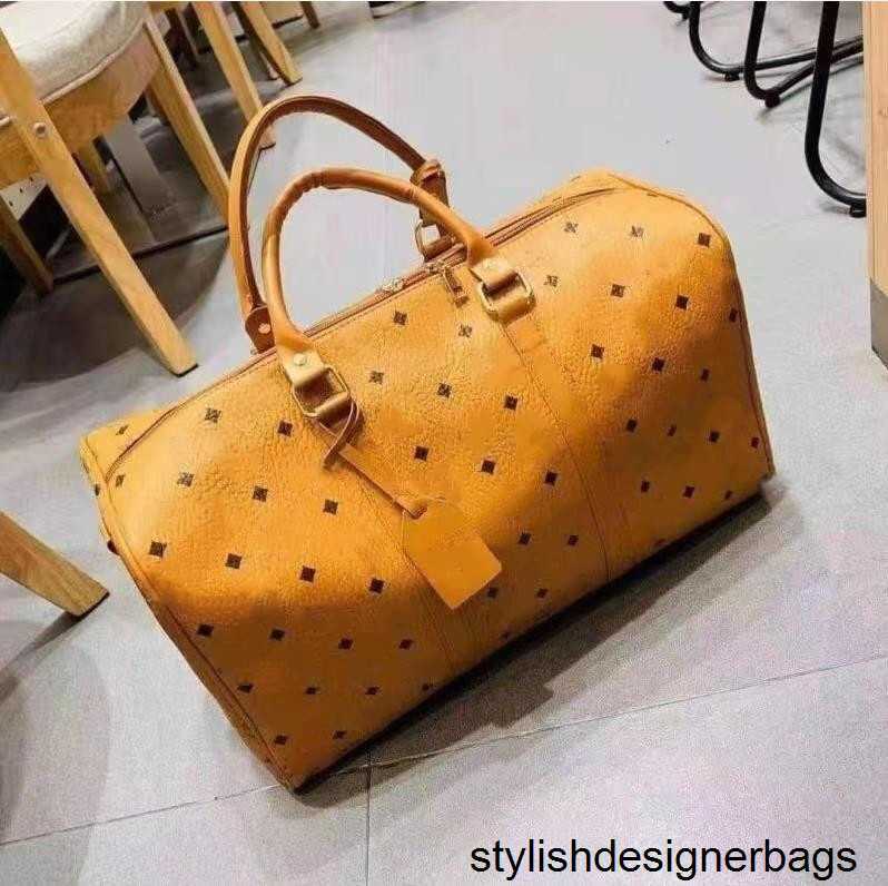 

Duffel Bags Designers fashion duffel bags luxury men female travel bags leather handbags large capacity holdall carry on luggage overnight weekender bag 48/23, Brown