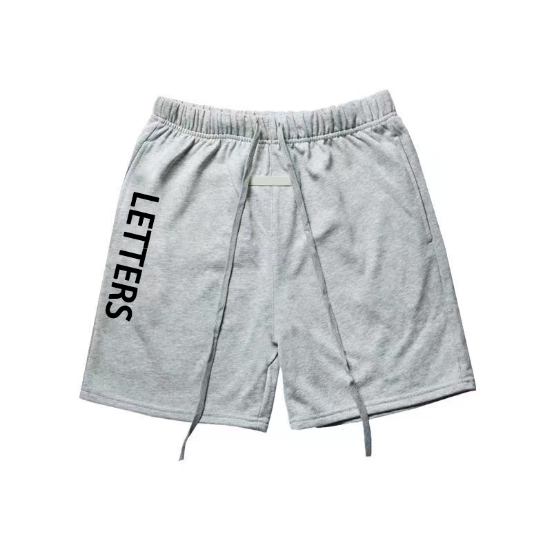 

Mens Designer Printed Essentail Shorts Letter Sports Casual Loose Style Essent Short Drawstring Knee Lengh High Street Wear Clothing Summer New Pants 95gz