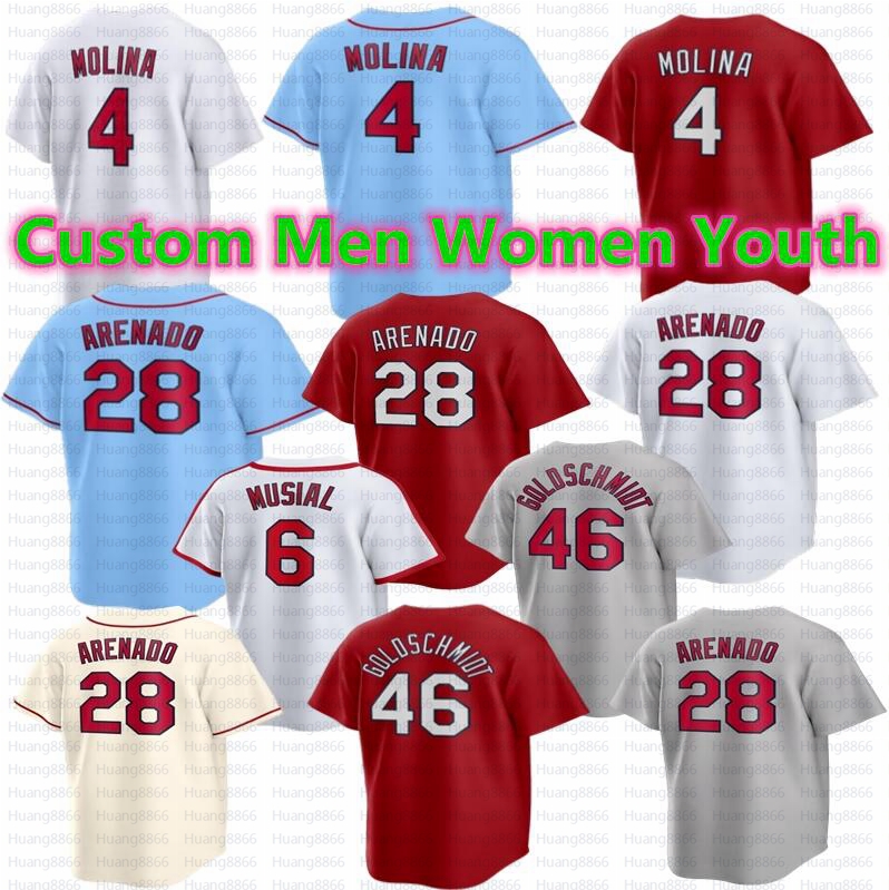 

Baseball Jersey Lars Nootbaar Nolan Arenado Stan Musial Adam Wainwright Paul Goldschmidt Albert Pujols Molina Smith Contreras DeJong Edman Gorman Flaherty Walker, Men