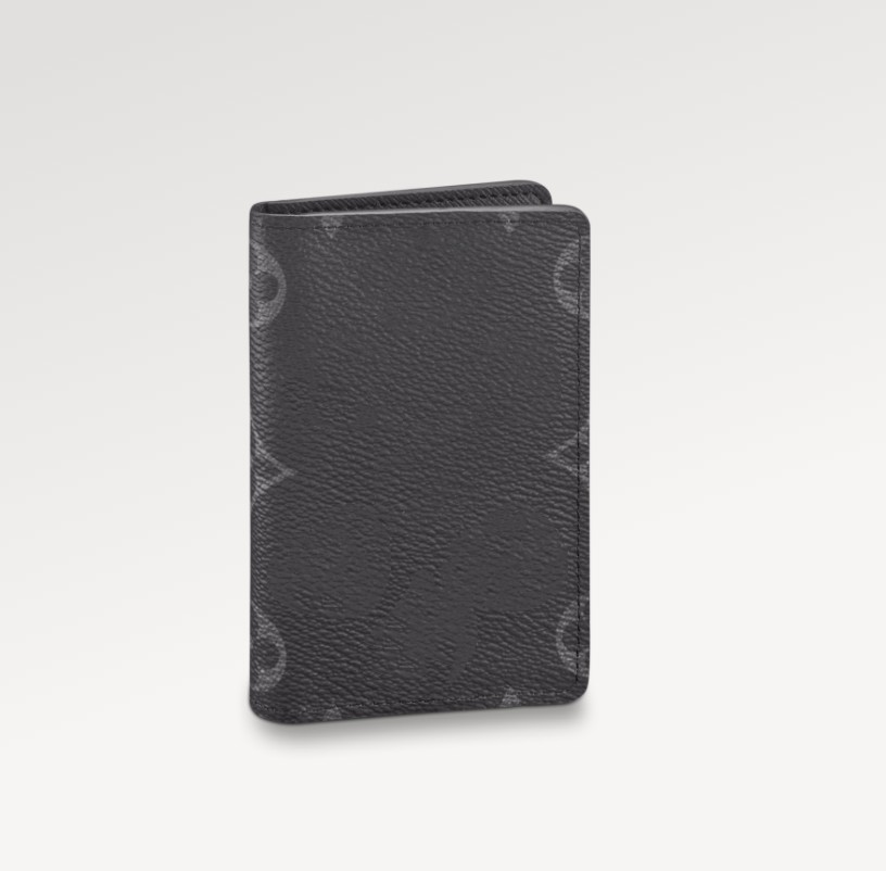 

M61696 Pocket Wallet Men's New Cowhide Printed Pattern Foldover Short Wallet