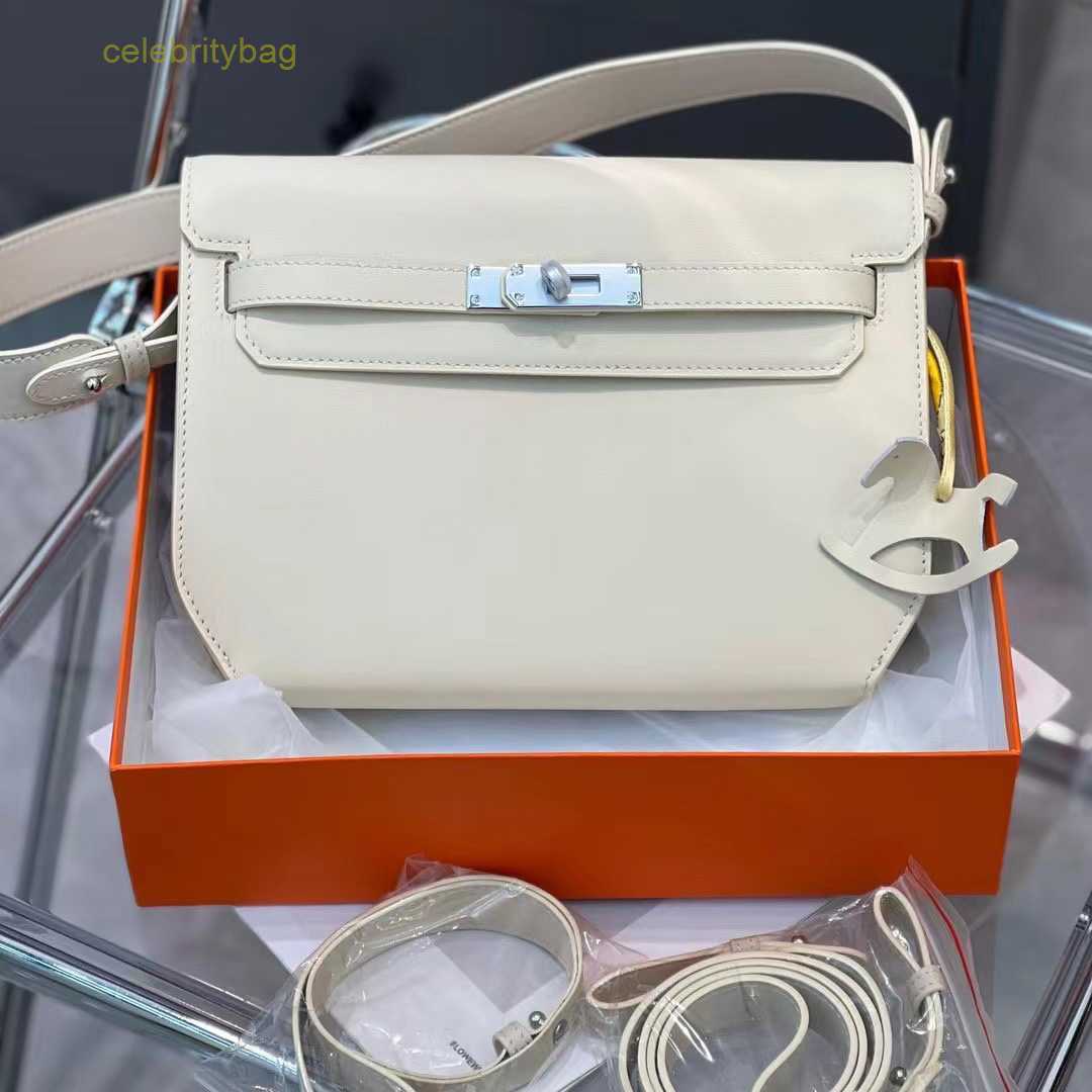 

Designer Kellies Handbags Hemres 2023 New Bag Swift Head Layer Cowhide depeches One Shoulder Underarm Fashion Messenger has logo TURW, Golden brown