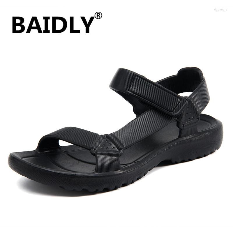 

Sandals Women Water Shoes PVC Summer Female Flat Ladies Woman Black Open Toe Women's Beach Slippers Big Size