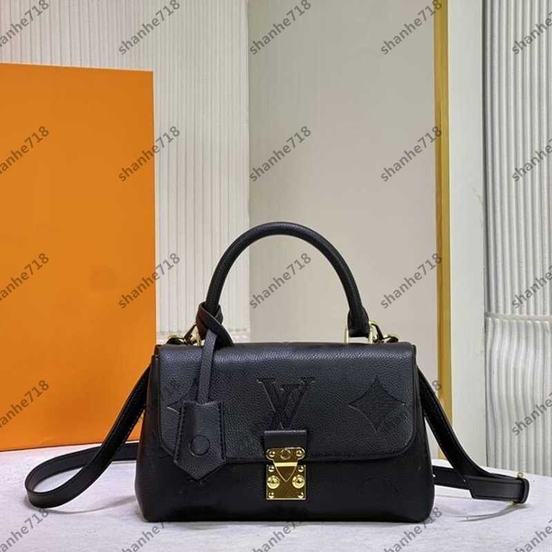 

5A COW LEATHER LVs Madeleine BB Shoulder Bag Women Crossbody Messenger Bags Louise Designer Handbags Odeon Totes Viuton Luxury Ladies Purses, Add box + dust bag