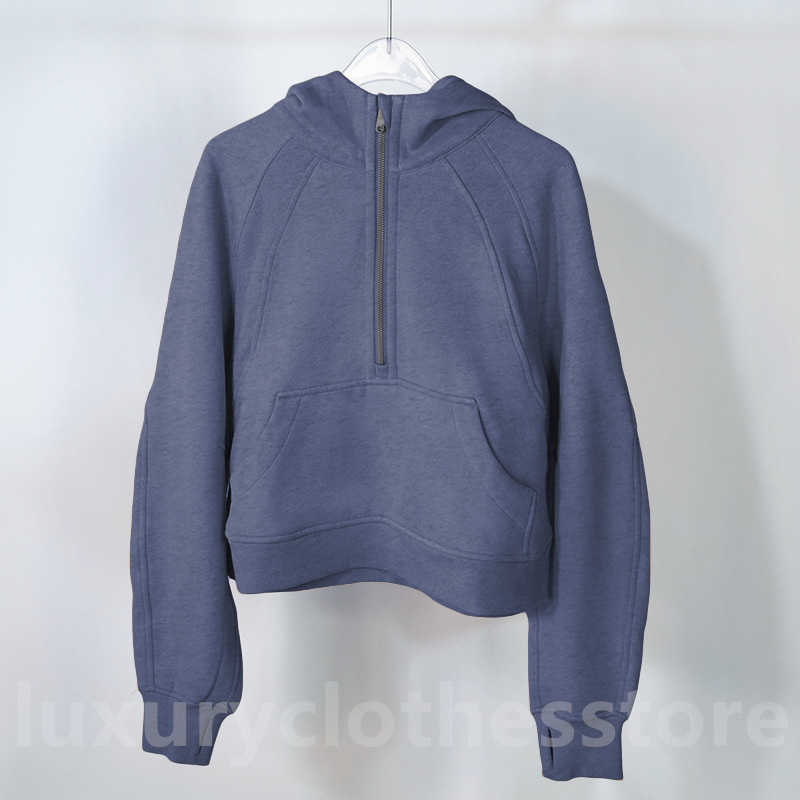 

Lulus Scuba Half Zip Womens Jacket Lulus Scuba Scuba Hoodie Yoga Scuba Hoodie Womens Plus Velvet Thickening Hoodie Half Zipper Terry Designers Sweater Chothing