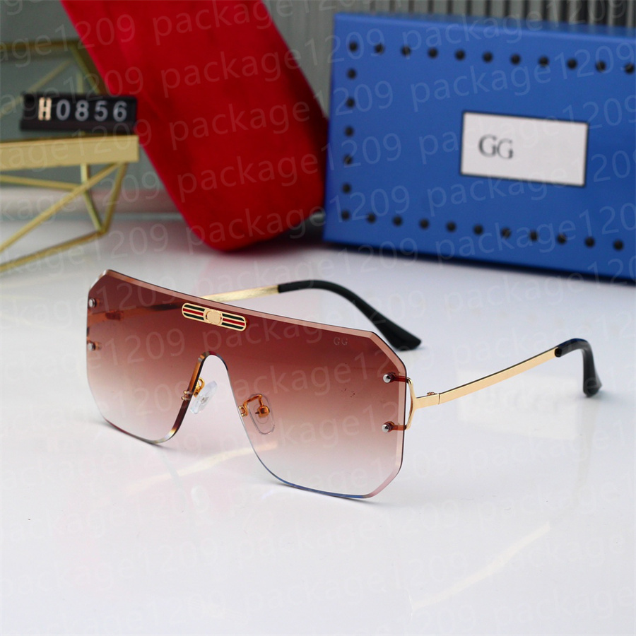 

Men women Classic Brand Retro Sunglasses 2023 Luxury Designer Eyewear 0856 Metal Frame Eyelgasses Designers Sun Glasses Beach Driving Fashion Eyeglass Woman Gift