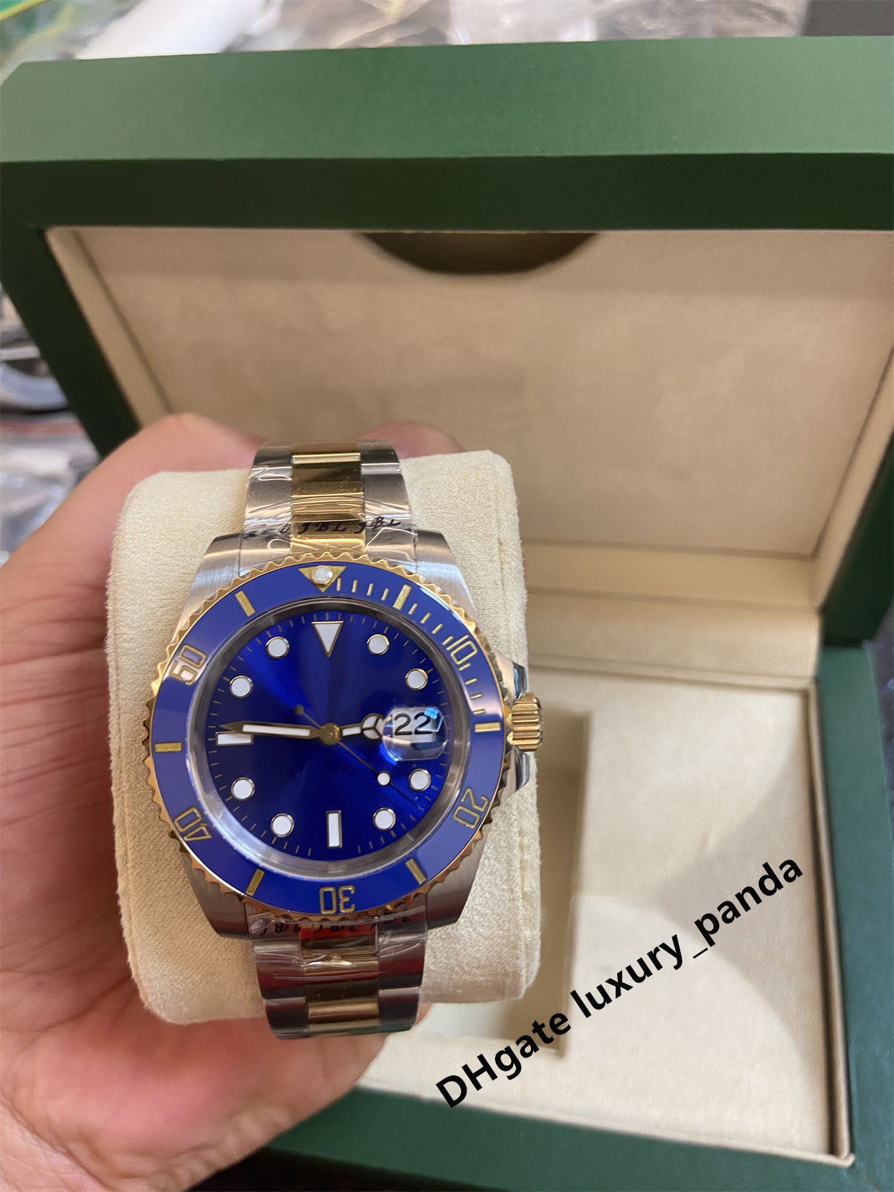 

High quality men's watches fashion automatic mechanical watch 40mm 2813 movement 904L ceramic ring sapphire waterproof luxury watch SUB, Watch box