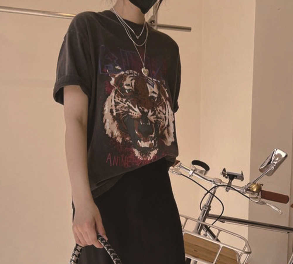 

Anine Bing tshirt womens designer t shirt 2023 SS women shirt letters printed cotton Tee summer top short668