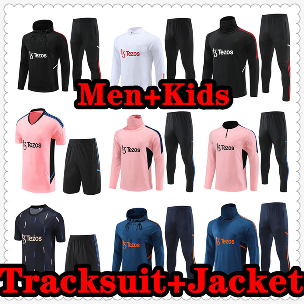 

2022 2023 kids MANCHESTER SANCHO Jerseys soccer Tracksuit UNITED Track suits jacket 21 22 23 F. DE JONG RONALDO chandal training FERNANDES RASHFORD UTD sports wear 688
