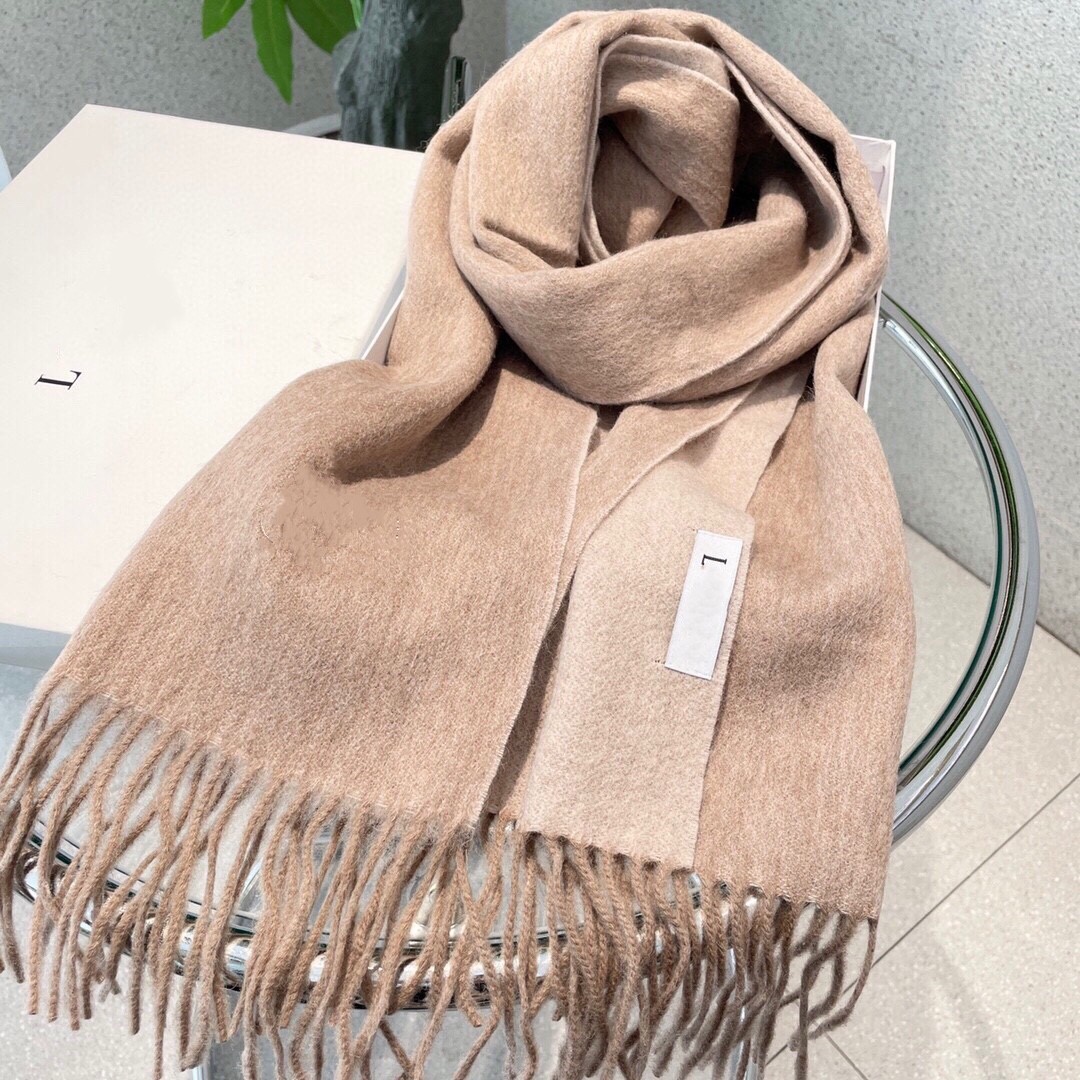Top Quality for women mens 100% cashmere scarf embroidered shawl dual color autumn and winter minimalist warmth with box