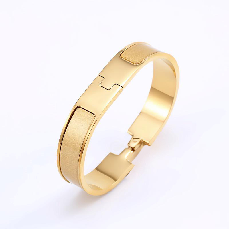 

H letter designer jewelry gold name bracelet womens bangle charm fashion design stainless steel wedding chirstmas party lovers enamel bracelets bangle for men