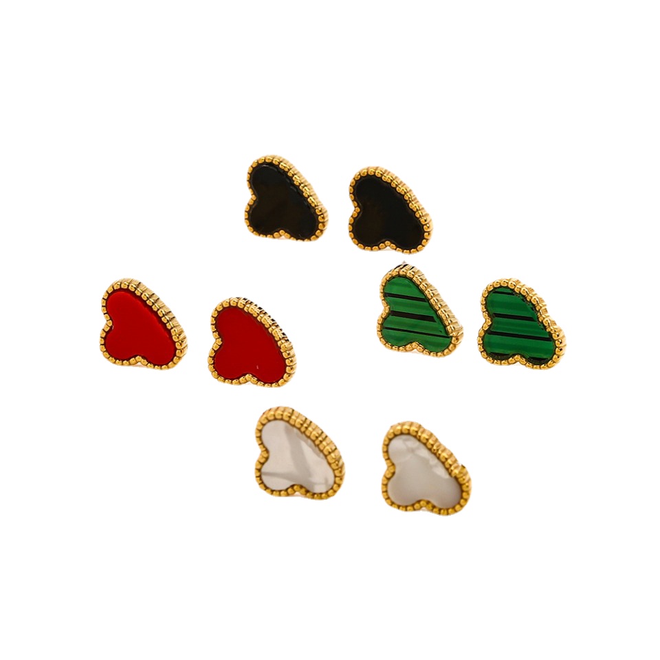 

Multicolor Clover Earrings Luxury Brand Charm Earring 18k Gold Plated Earrings Red Lovers Love High-end Accessories Hot Gifts Designed For Women