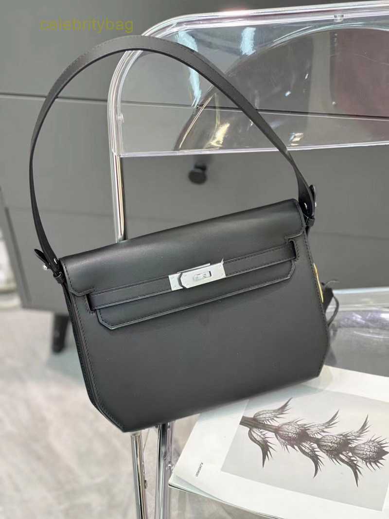 

Designer Kellies Handbags Hemres Leather Genuine 2023 New Swift Silver Buckle Strap Handgrip Bag Single Shoulder Oblique Straddle Women's has logo 7IF0, Anemone purple