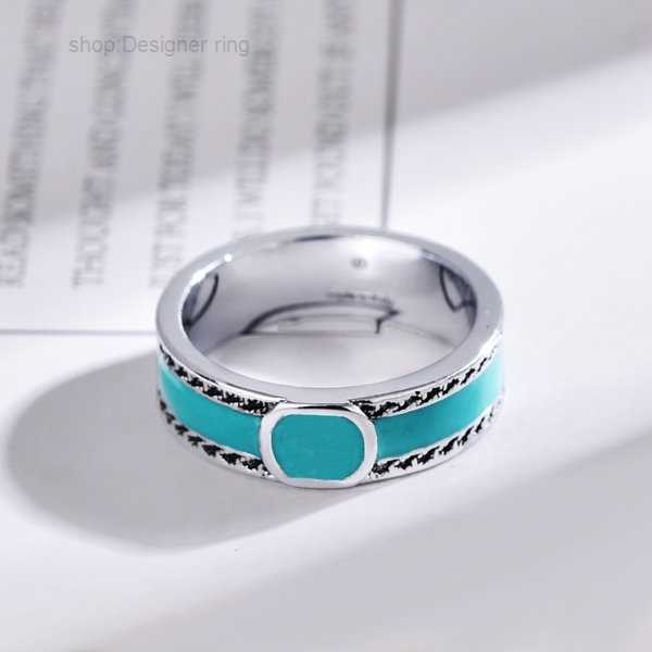 

Band Rings Brand for Woman Man Heart Ring Enamel Designer Unisex Circlet Fashion Jewelry with Box 1 AY7Z