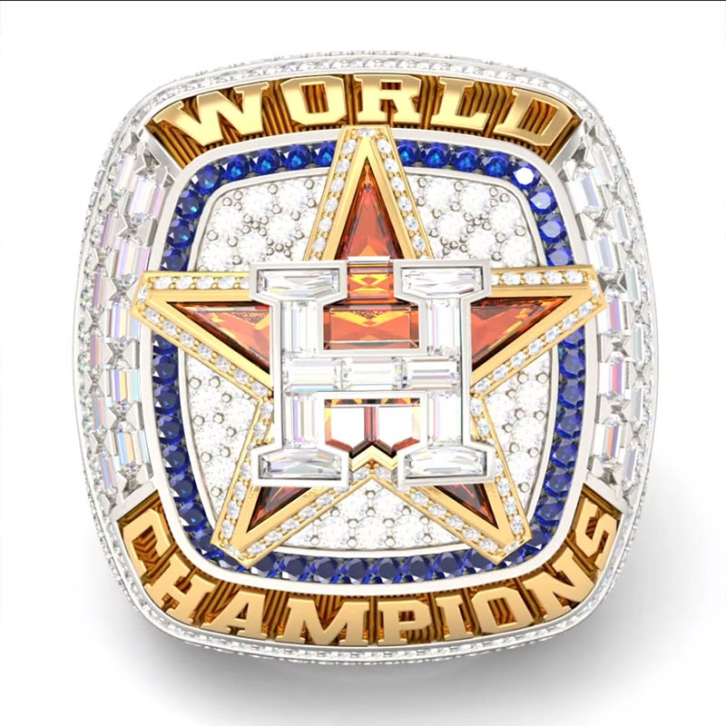 

New Design 2021-2022 Astros World Houston Baseball Championship Ring NO.27 ALTUVE NO.3 PENA FANS Gift Size 11#