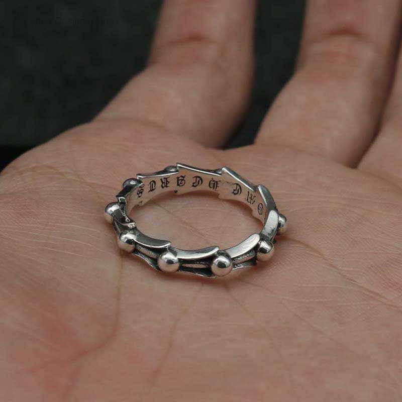 

Band Rings Luxury Ch Brand Ring Heart Cross 925 Sterling Silver Personalized Men's Women's Simple Chromes Designer Fashion Finger Jewelry Lover Gifts 1y9s PEHV