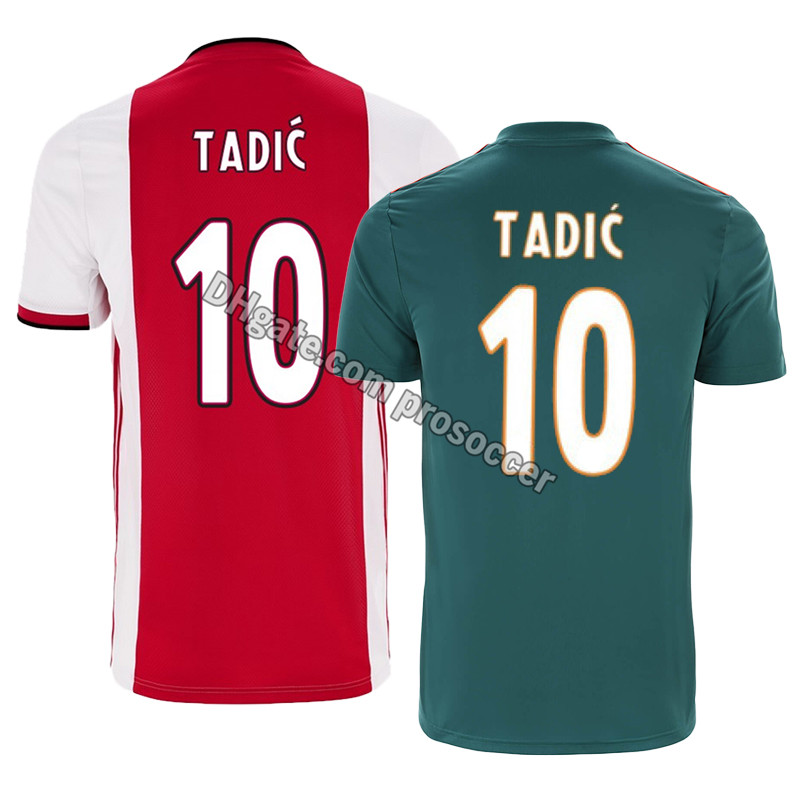 

Retro 19/20 Ajaxs Soccer Jerseys Tadic Huntelaar Ziyech Vintage Shirts Classic Kit, 19-20 away