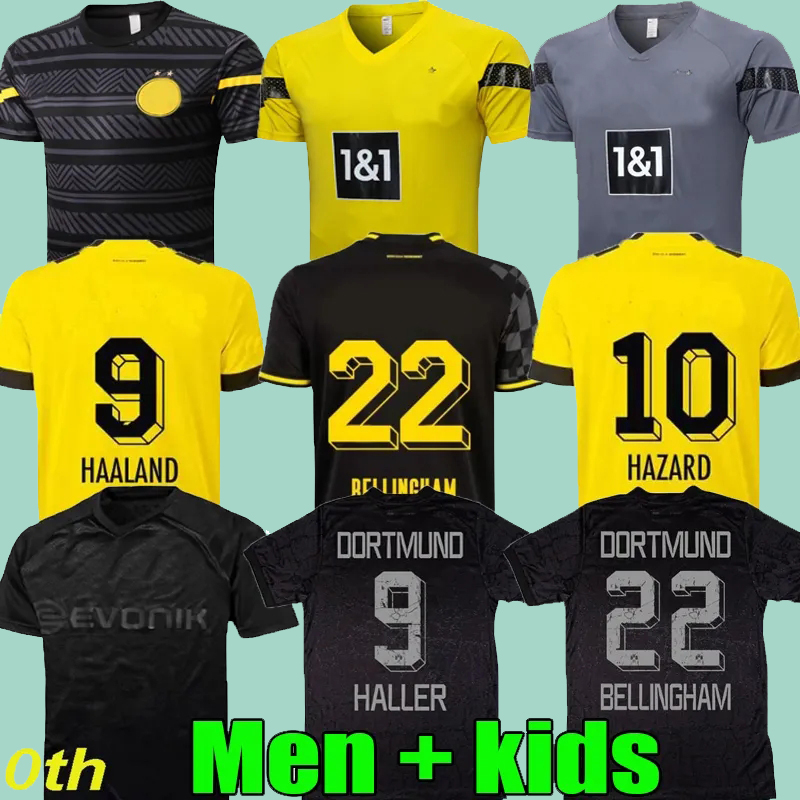 

S-XXL HALLER soccer jerseys Dortmund 22 23 football shirt REUS REYNA DORTMUND NEONGELB BELLINGHAM HUMMELS BRANDT WITSEL men  kit maillot de foot Sports jersey, D666#