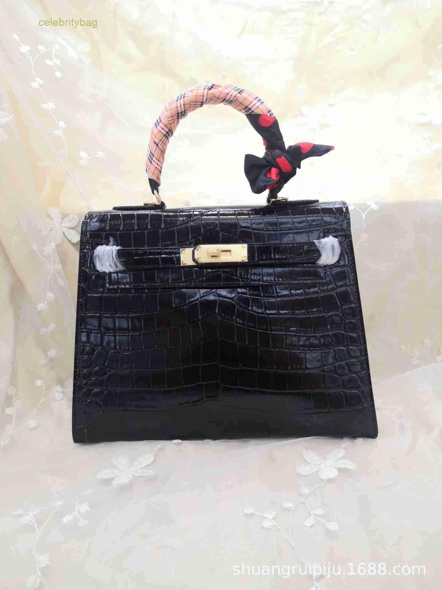 

Designer Kellies Handbags Hemres leather High-grade second-generation women's 2023 new alligator pattern high-quality hand single-shoulder cross-body has logo C3JH, Yellow