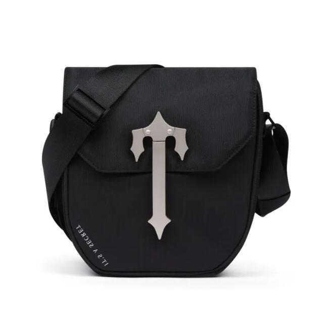 

Fashion sports messenger bag college bag Trapstar Luxury Designer Bag, 1#black