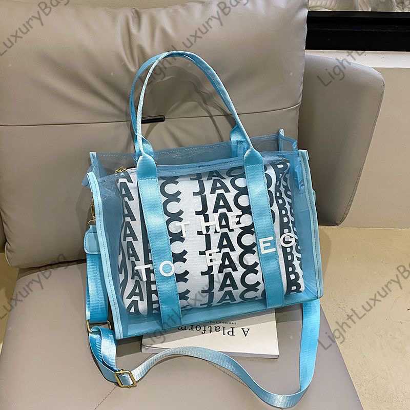 

New Summer Luxury M Brands The Tote Bag Large J Shopping Womens Designer Handbag Black Pink Shoulder Top Handle Travel Crossbody Clutch Bags 230407, Blue