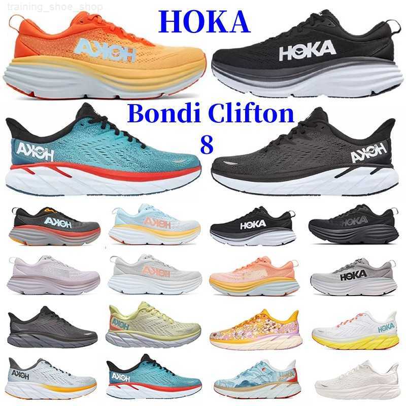 

WITH BOX designer Hoka One Bondi Clifton 8 Running Shoe Carbon x 2 Sneakers Shock Absorbing Road Fashion Mens Womens Top Designer outdoor Sports trainers Size 36-45