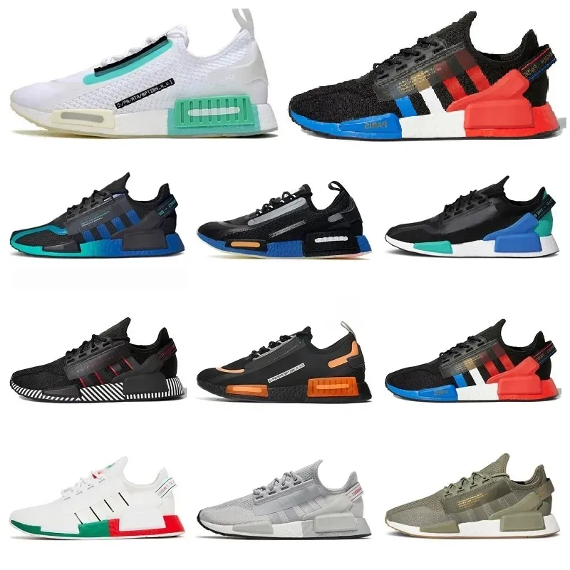 

Classics nmds Nmd r1 Shoes Men Women OG NMDS R1 Mexico City Metallic Core Black White Red Yellwo Purple Plum Orange Coffee Watermelon Gold Green Running Shoes, #1
