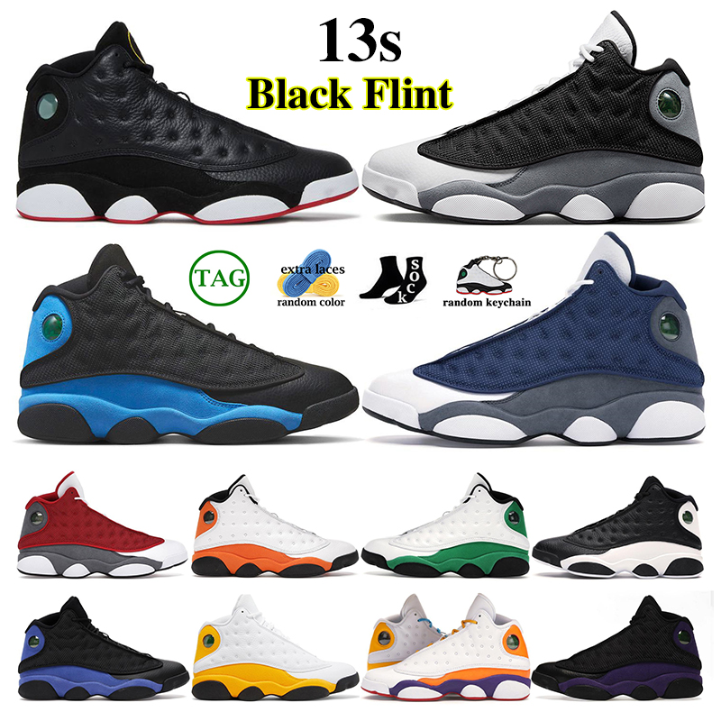 

Black Flint 13 13s basketball shoes men women Playoff 2023 University Blue French Blue Black Cat Flint Hyper Royal Lucky Green Starfish Del Sol Bred sports sneakers, Reverse he got game
