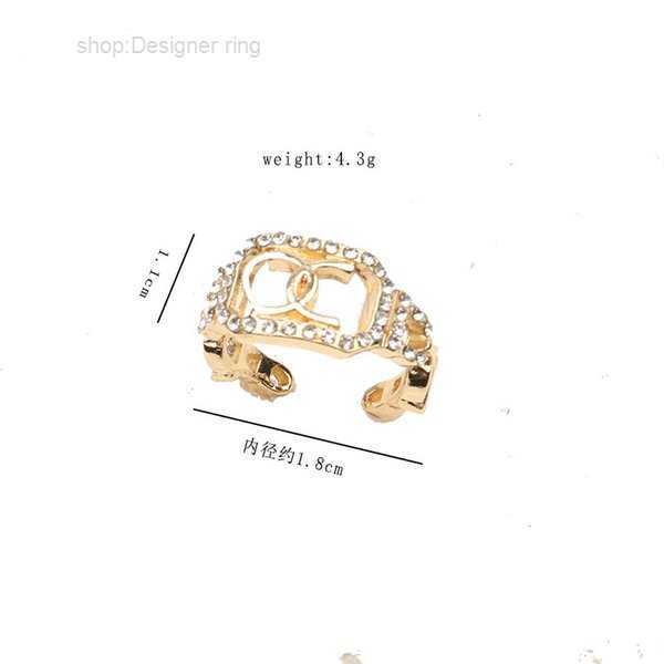 

Band Rings Top-quality 18k Gold Plated Brand Letter for Mens Womens Fashion Designer Letters Turquoise Crystal Metal Daisy Ring Jewelry  2 IM41