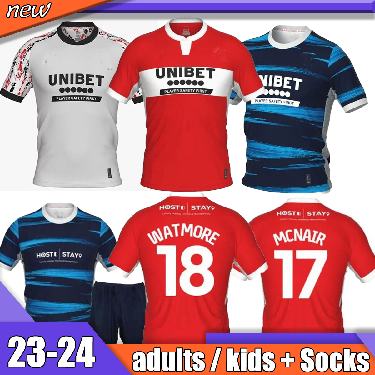 

Howson Mcnair 22 23 Middlesbrough Soccer Jerseys home Third 2022 2023 Tavernier Payero Bola Birmingham Football Shirt Uniforms Kids Kits Hogan maillots de football, 03