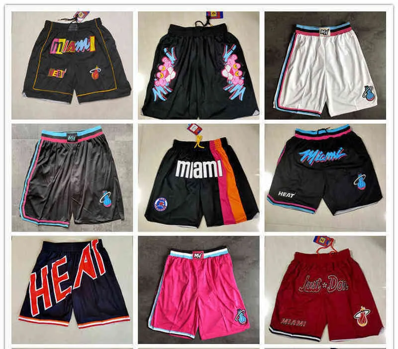 

Men' Shorts Basketball Shorts Miami''Heat''men Throwback pocketSAGS, Color8