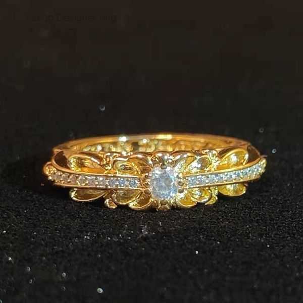 

Band Rings Luxury Ch Brand Ring Heart Cross Plated Style Diamond Chromes Designer Men Women Fashion Finger Jewelry Lover Gifts 682x 3 M5O5