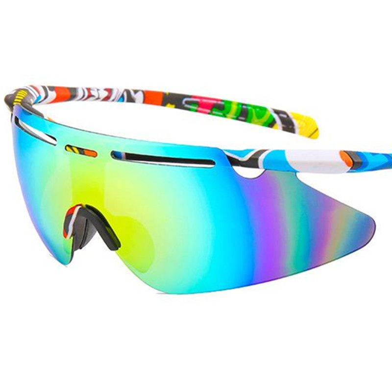 

Fashion Sunglasses Unisex Riding Sun Glasses Semi-Rimless Anti-UV Spectacles Hollow Design Adumbral Personality Goggles