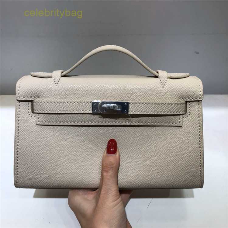 

Designer Kellies Handbags Hemres Temperament Women's Bag Celebrity 2023 New Cowhide Fashion Handheld Mini Generation Trend has logo N0R5, White7